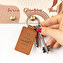 Engraved leather keyring Engraved leather keyring