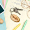 Personalised natural wood keyrings Personalised natural wood keyrings