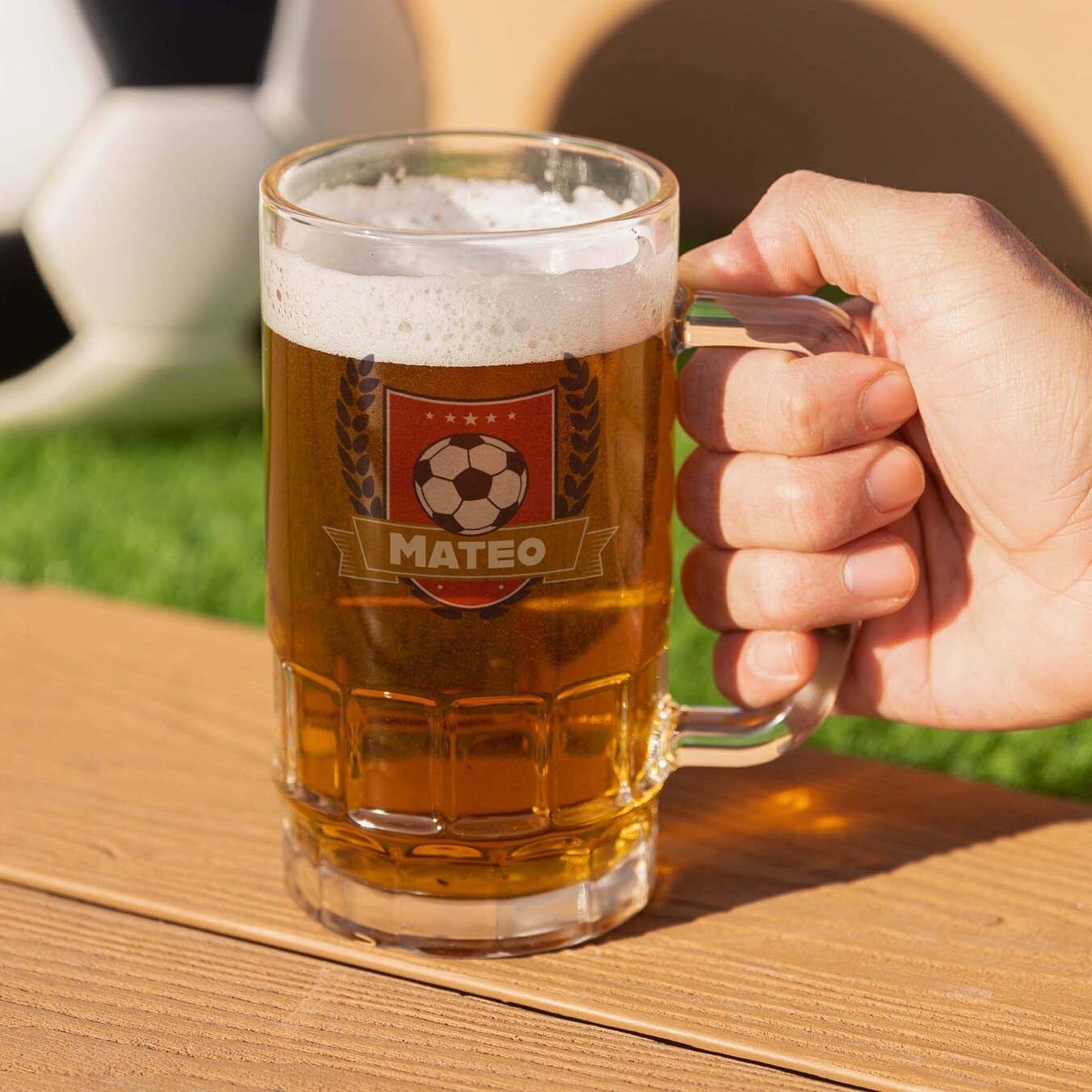Gennemsigtigt ølglas