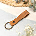 Gegraveerde leren sleutelhanger Gegraveerde leren sleutelhanger