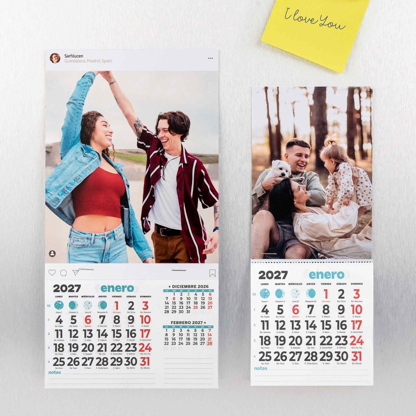 Calendari calamita frigorifero personalizzati