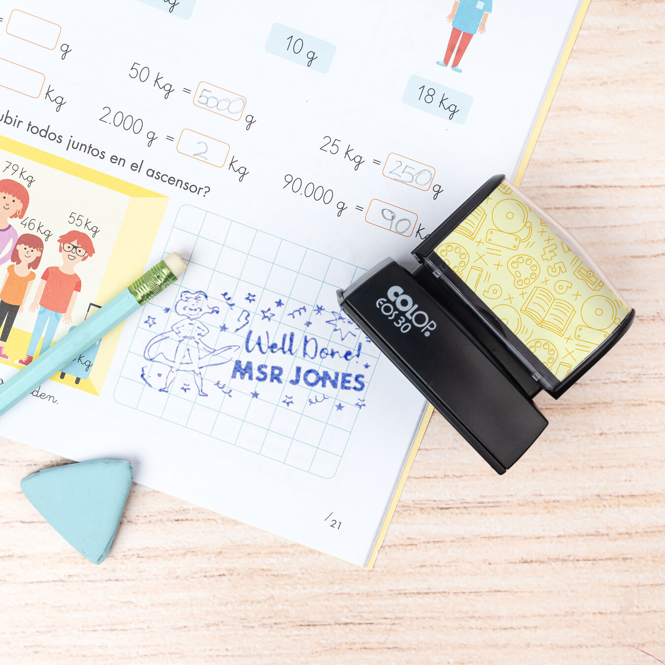 Personalised self inking stamps for paper
