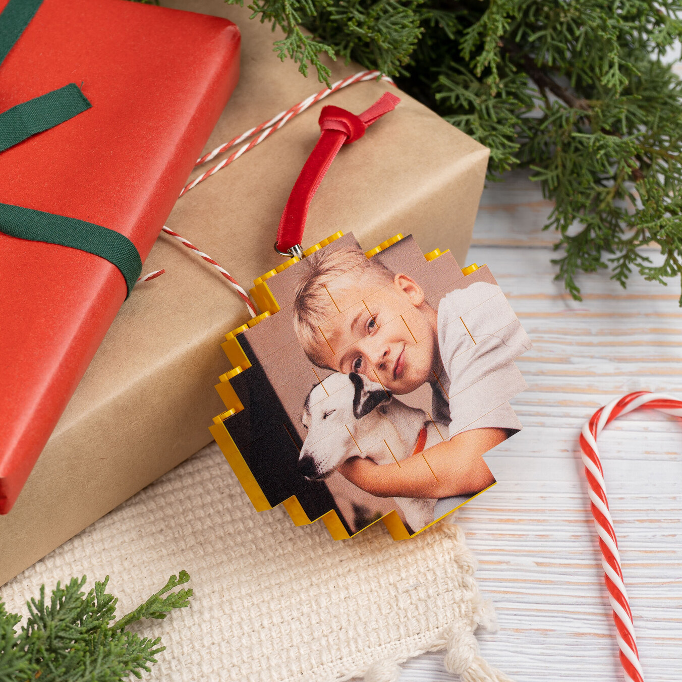 Pallina di Natale Blocks personalizzata