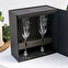 Pack 2 copas de cava personalizadas con estuche