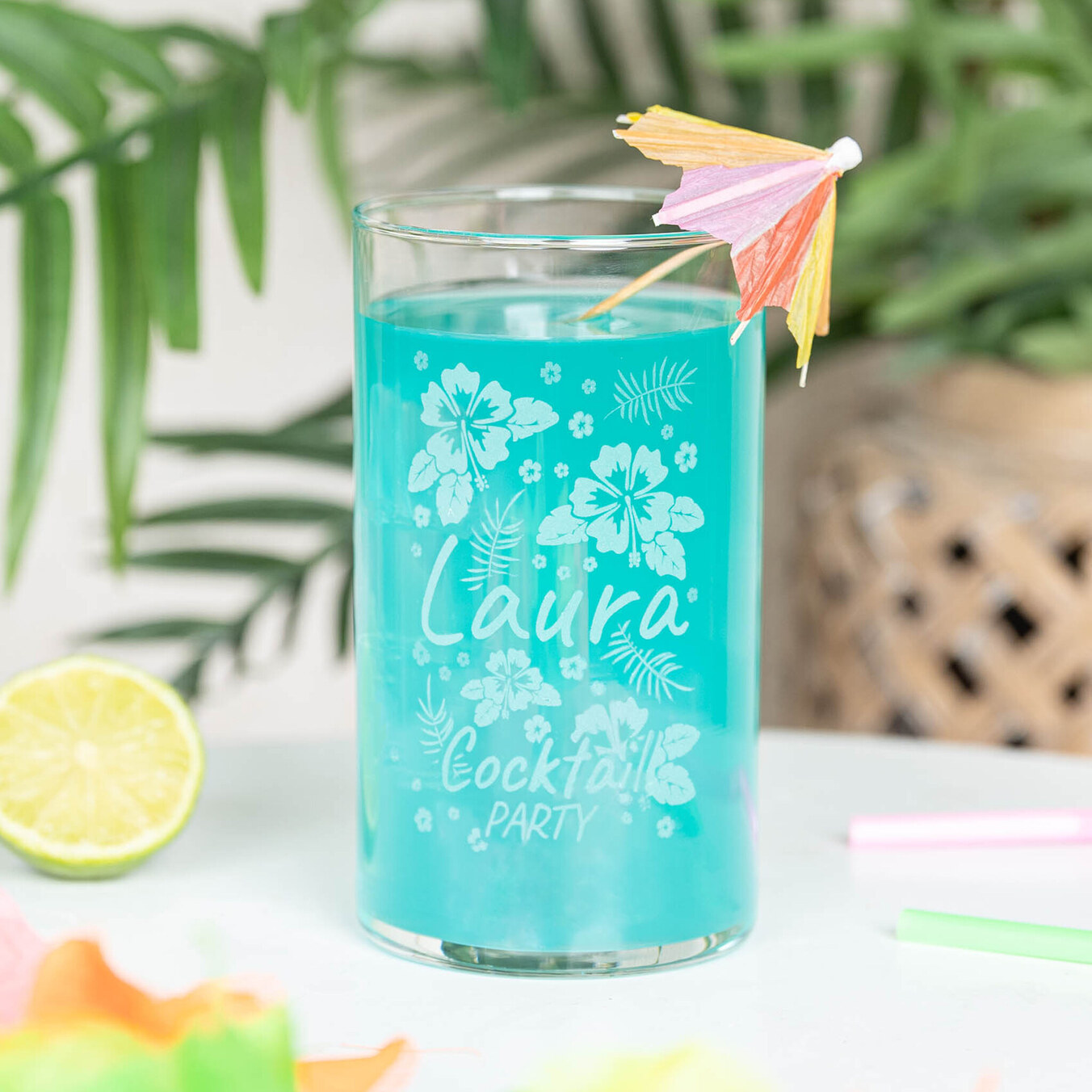 Personalised cocktail glass
