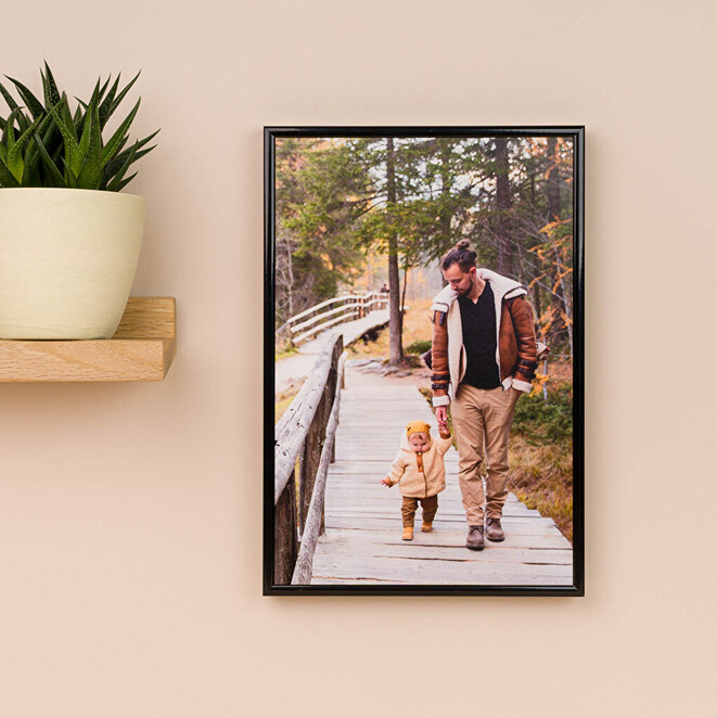 Personalised photo print with aluminium frame Personalised photo print with aluminium frame