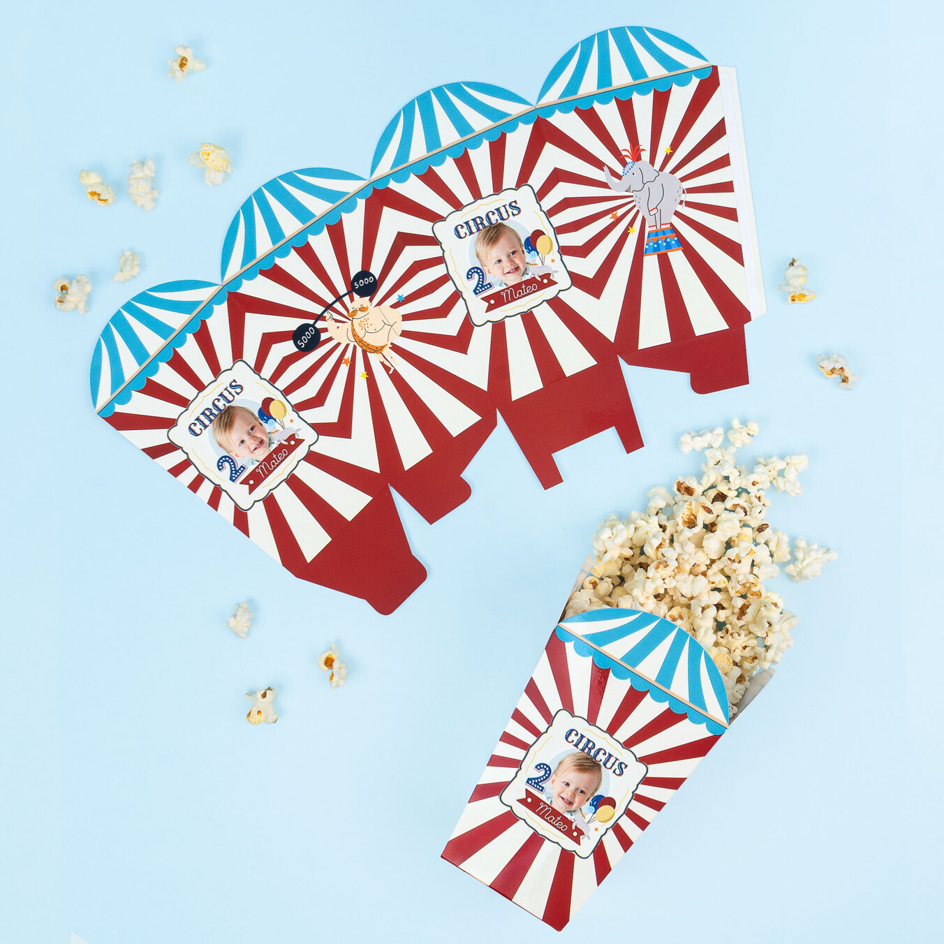 Pudełko na popcorn z nadrukiem