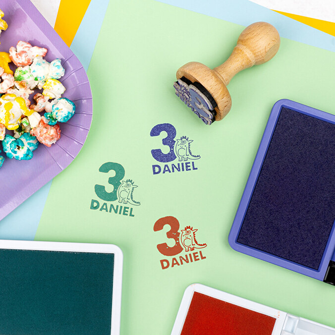 Personalised wooden stamps