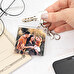 Personalised square shaped acrylic keyring Personalised square shaped acrylic keyring