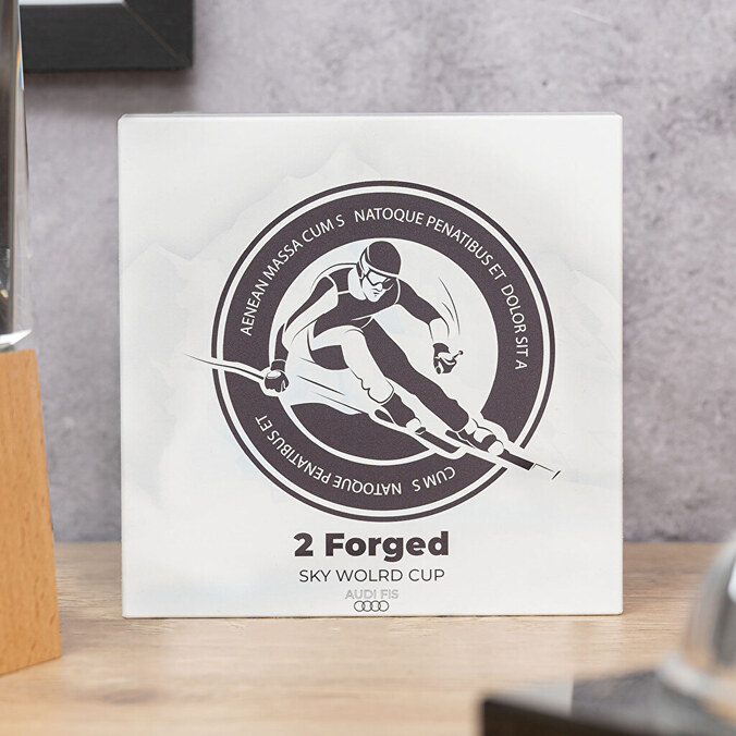 Personalised wooden trophies