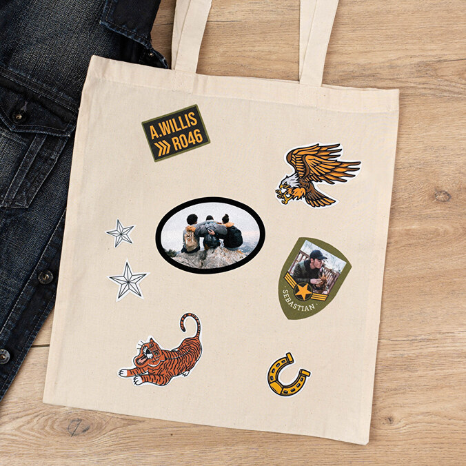 Parche escudo para ropa 10x7 personalizado