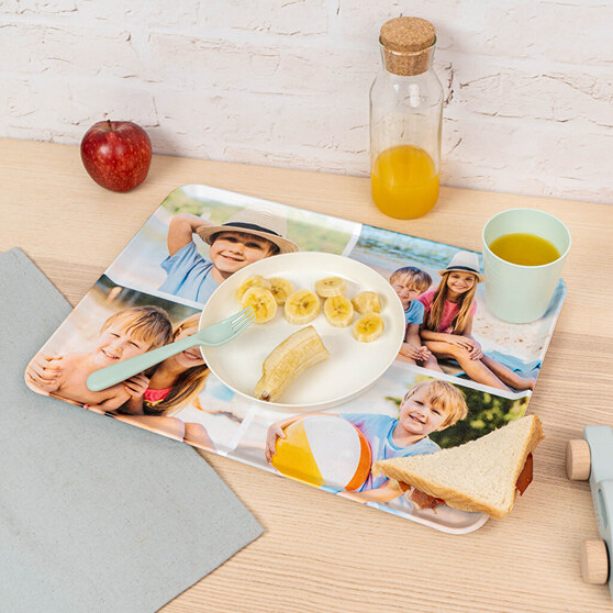 Personalisiertes Frühstückstablett mit Foto