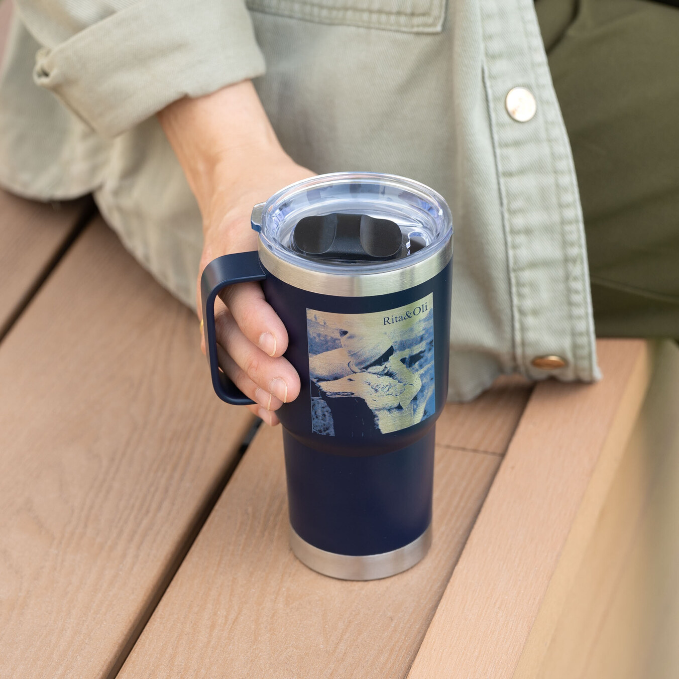 Taza térmica personalizada de doble capa
