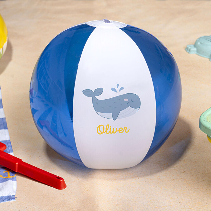 Personalised inflatable beach ball
