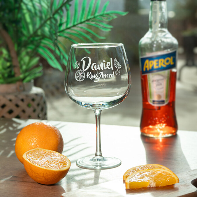 Personalisierter Ballonglas