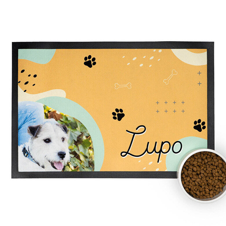 personalised cat feeding mat