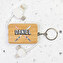 Personalised bamboo key ring charger Personalised bamboo key ring charger