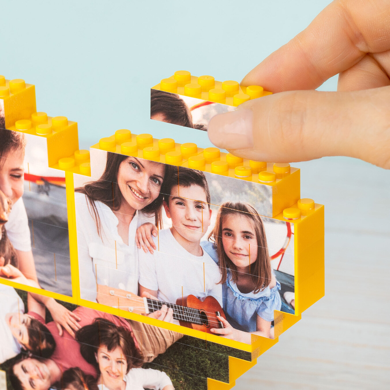 Personalised Puzzle Block heart Mini