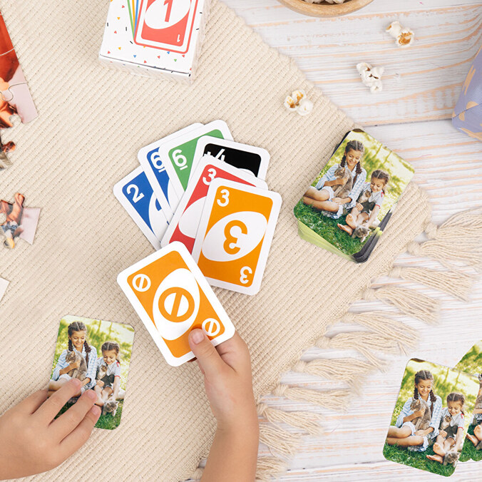 Gioco di carte "Numero Uno" personalizzato
