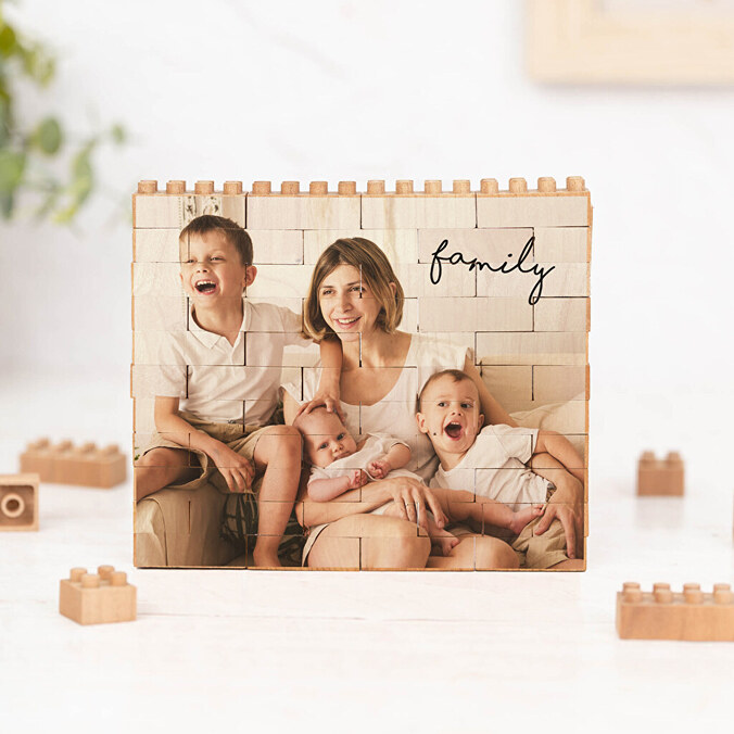 Puzzle Block personalizzato in legno