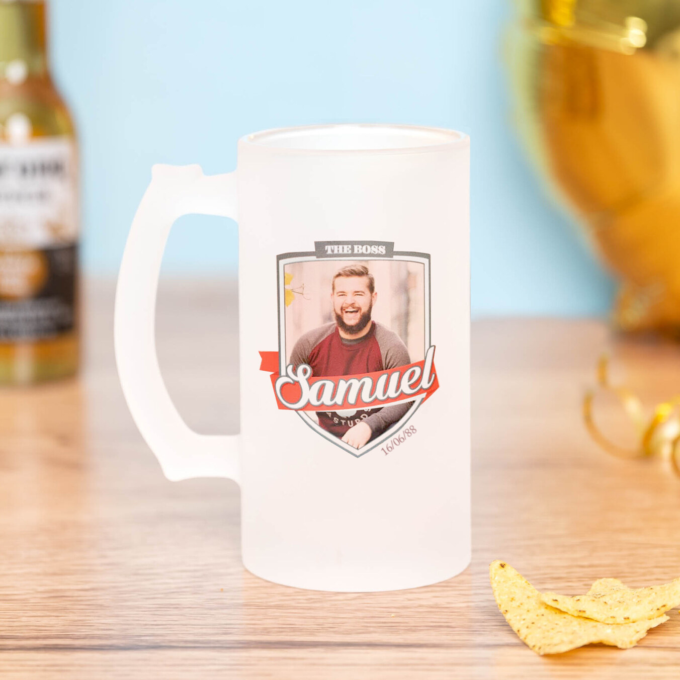 Personalised beer glasses & mugs