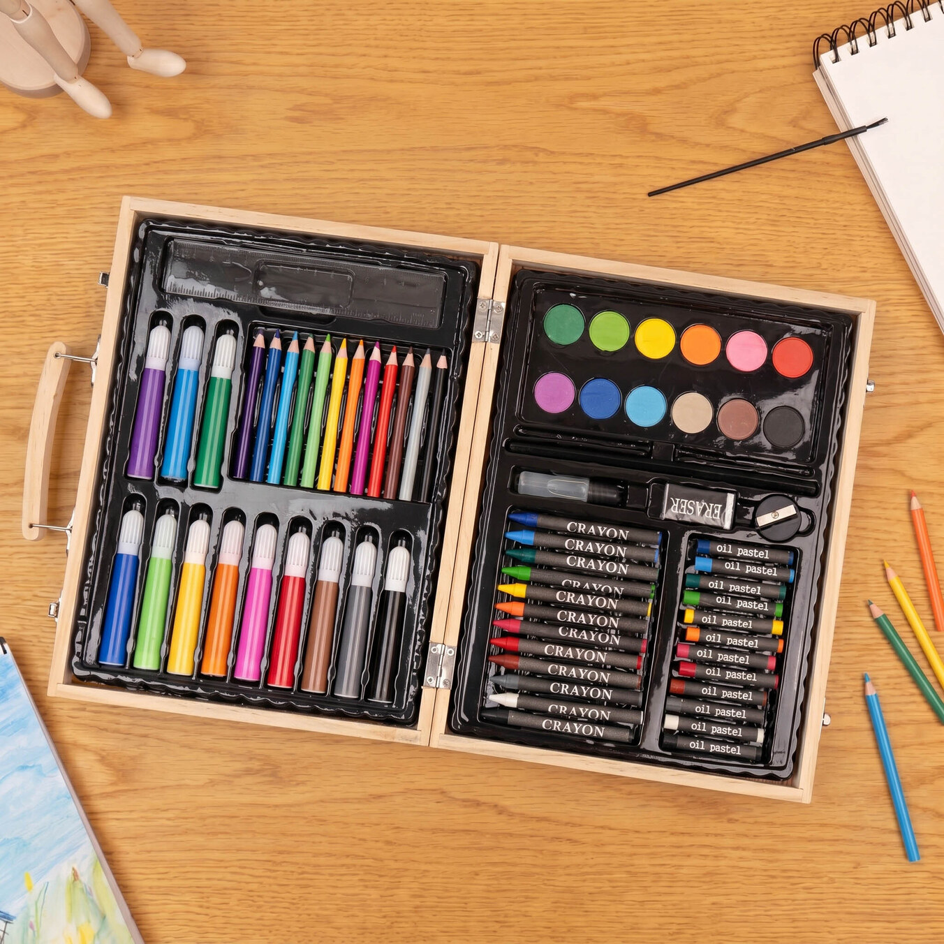 Maletín personalizado con pinturas de colorear