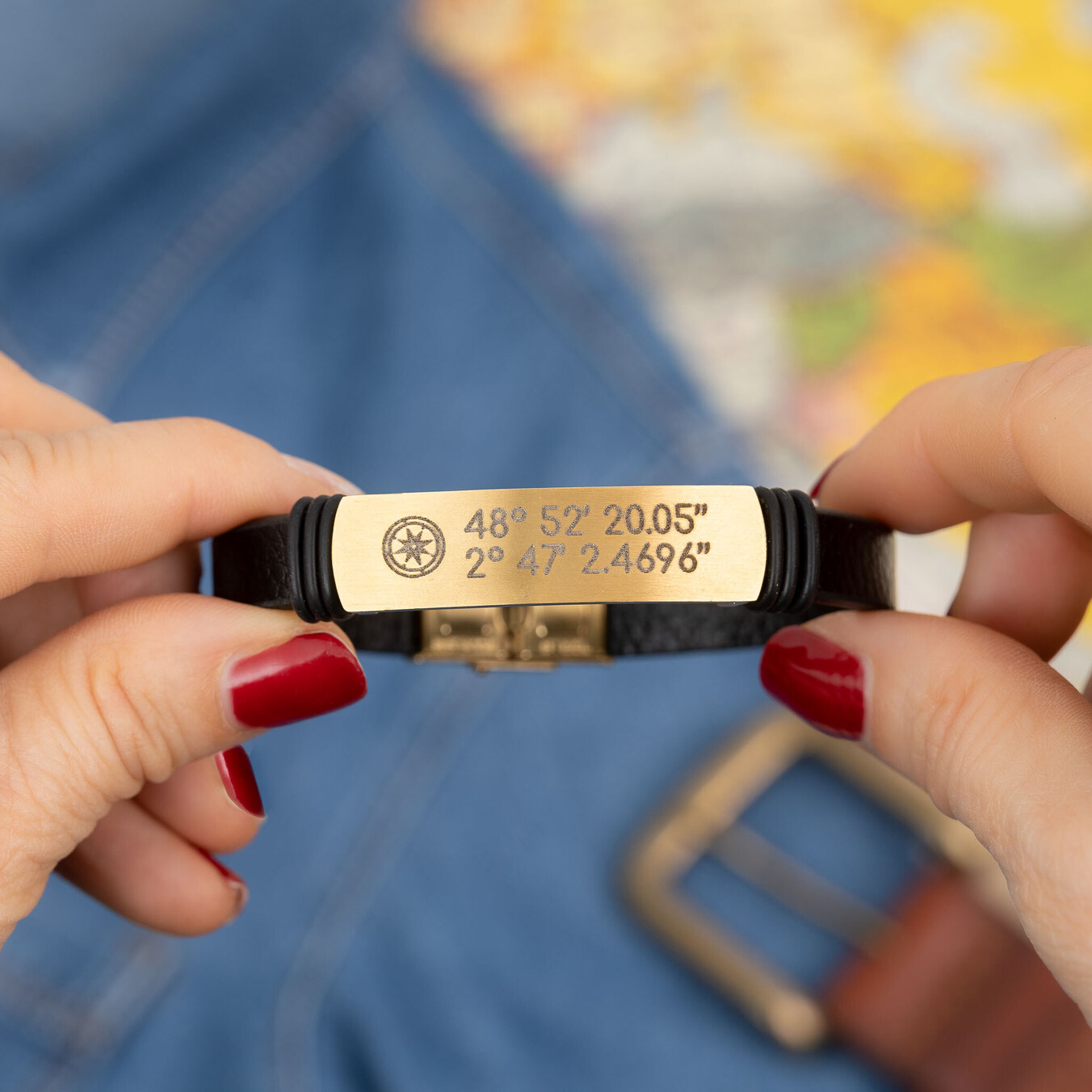 Personalizowane bransoletki skórzane dla mężczyzn