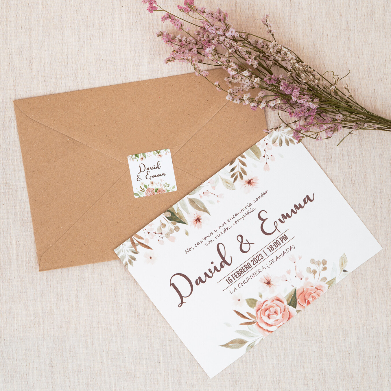 Tarjeta Plana 20x20 cm