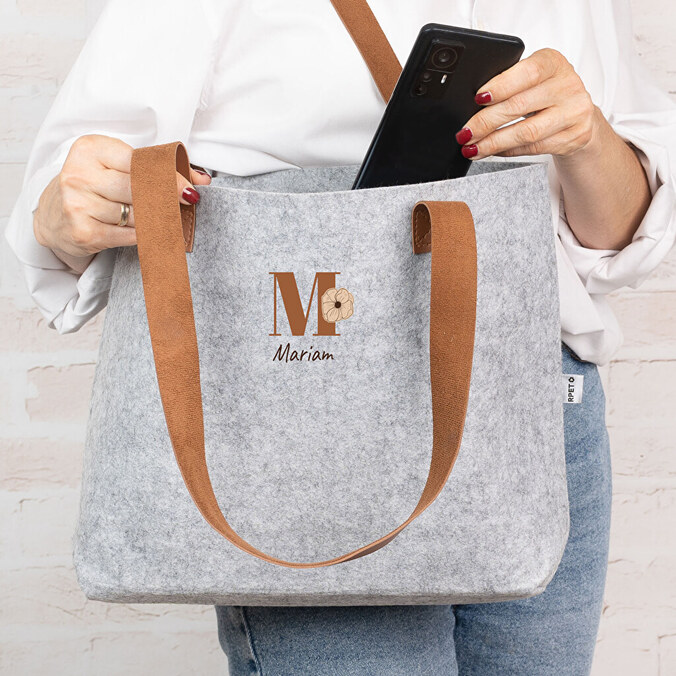 Personalisierte Filztasche