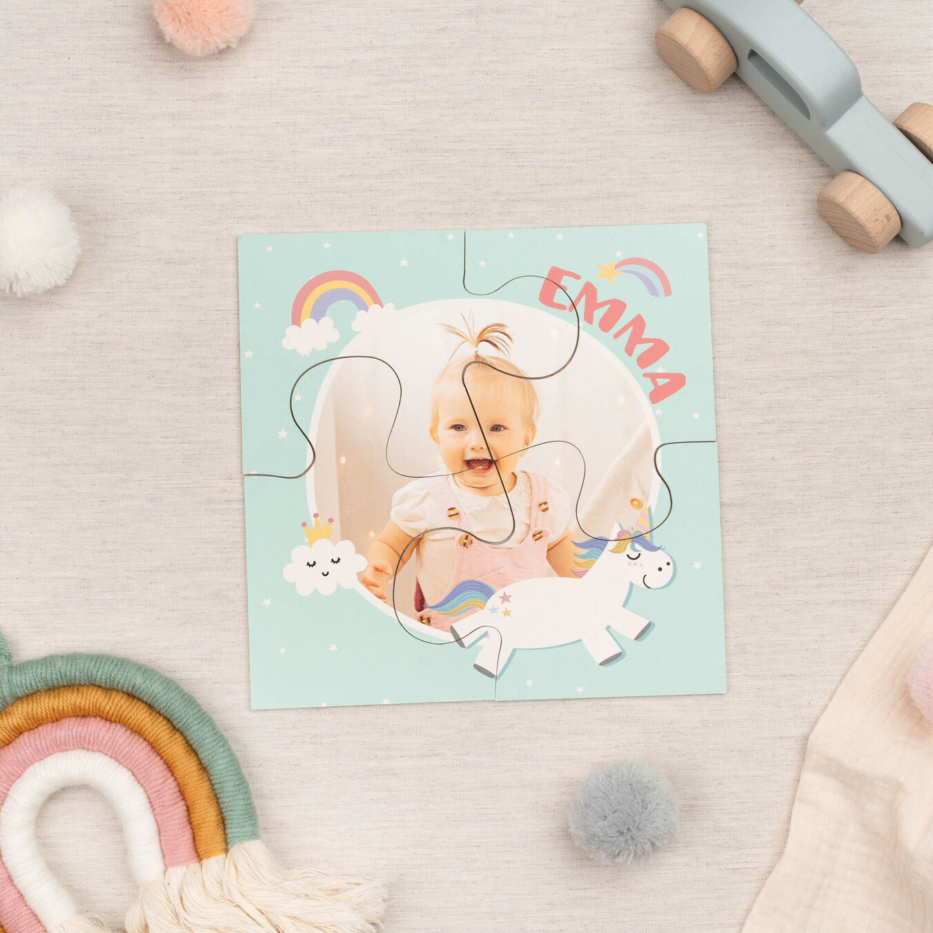 Puzzle per bambini personalizzato 4 pezzi