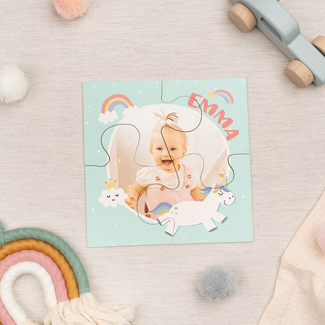 Fotopuslespil til børn 4 brikker Fotopuslespil til børn 4 brikker