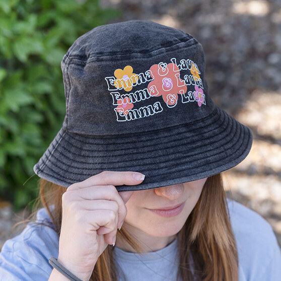 Personalised bucket hat