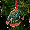 Acryl Weihnachtsschmuck in der Form eines Pullis zum selber gestalten
