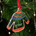 Akrylátová vánoční ozdoba s potiskem ve tvaru svetru