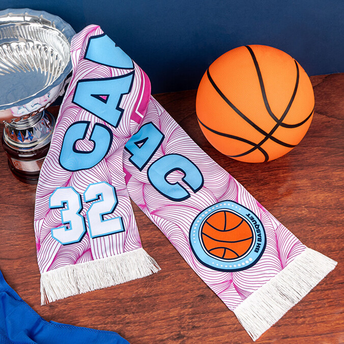 Personalised football scarf