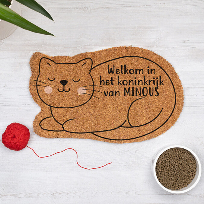 Kokosmat kat bedrukken