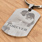 Personalised engraved long keyring