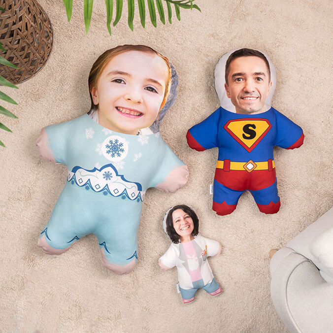 Cojín muñeco personalizado con foto