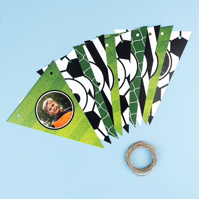 Personalisierte Wimpelkette selbst gestalten und bedrucken