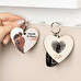 Porte-clés bois personnalisé avec forme de coeur