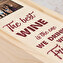 Pojedyncze personalizowane pudełko na wino Pojedyncze personalizowane pudełko na wino