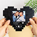 Puzzle Block Mini personalizado con forma de corazón