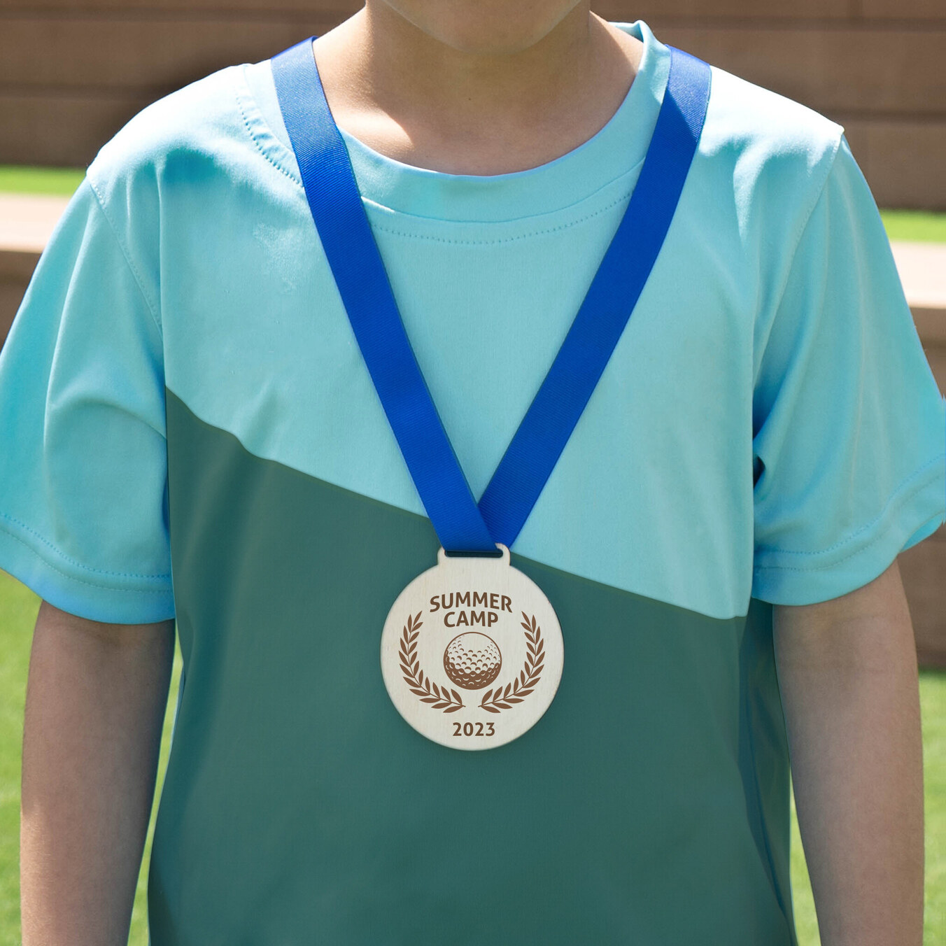 Personalizowany medal z drewna