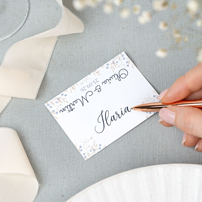 Segnaposto in carta personalizzati