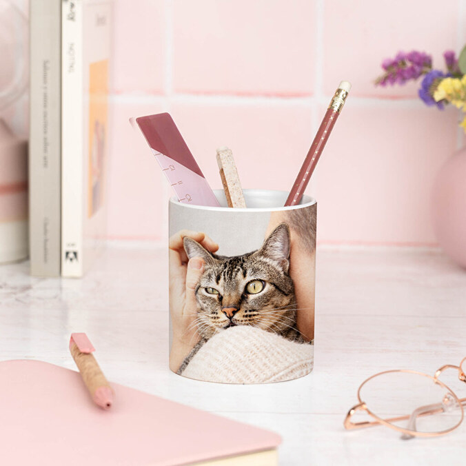 Personalised pencil pot