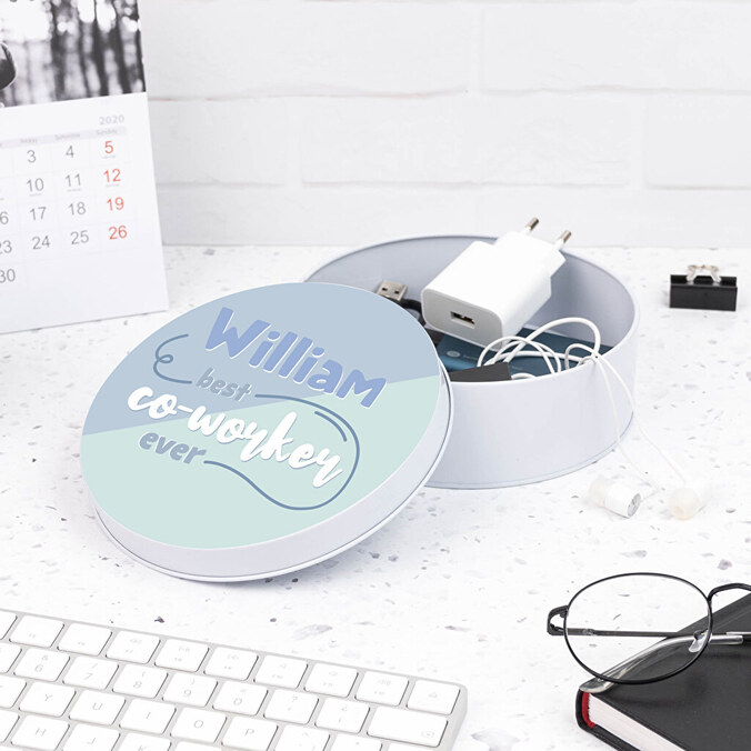Personalised tin box