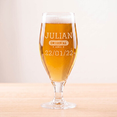 Bierglas mit Gravur | Personalisiertes Bierglas
