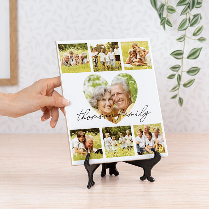 Fotofliesen mit Sockel