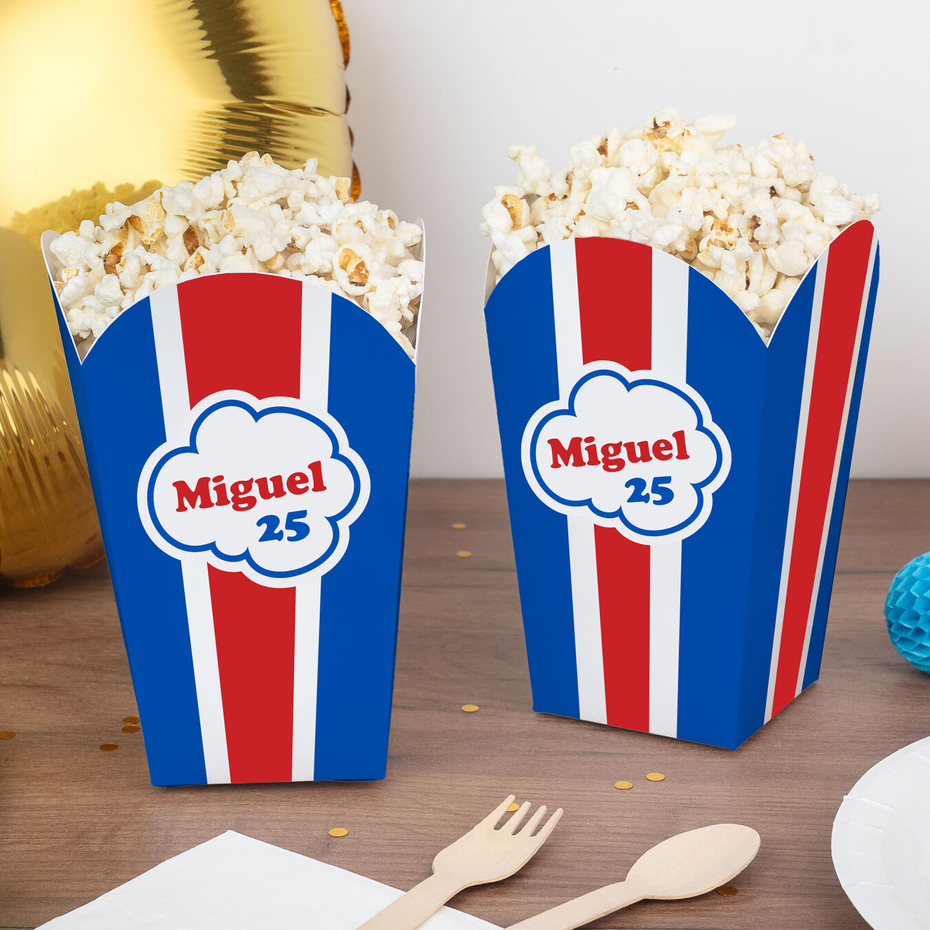 Popcorn bakjes bedrukken en maken