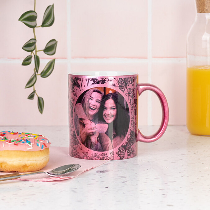 Tazza glitter personalizzata